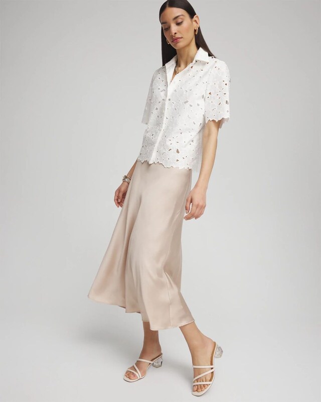 Black Label Satin Skirt - image 2